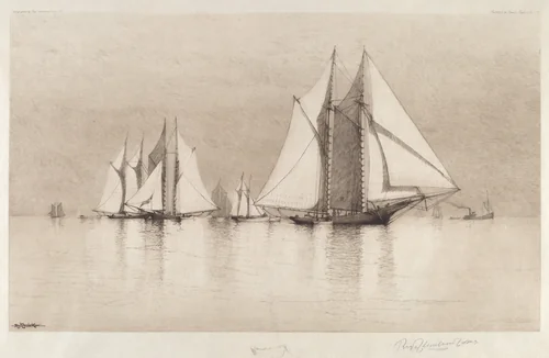Drifting by Reginald Cleveland Coxe; Henry Pruett Share, print, 1887