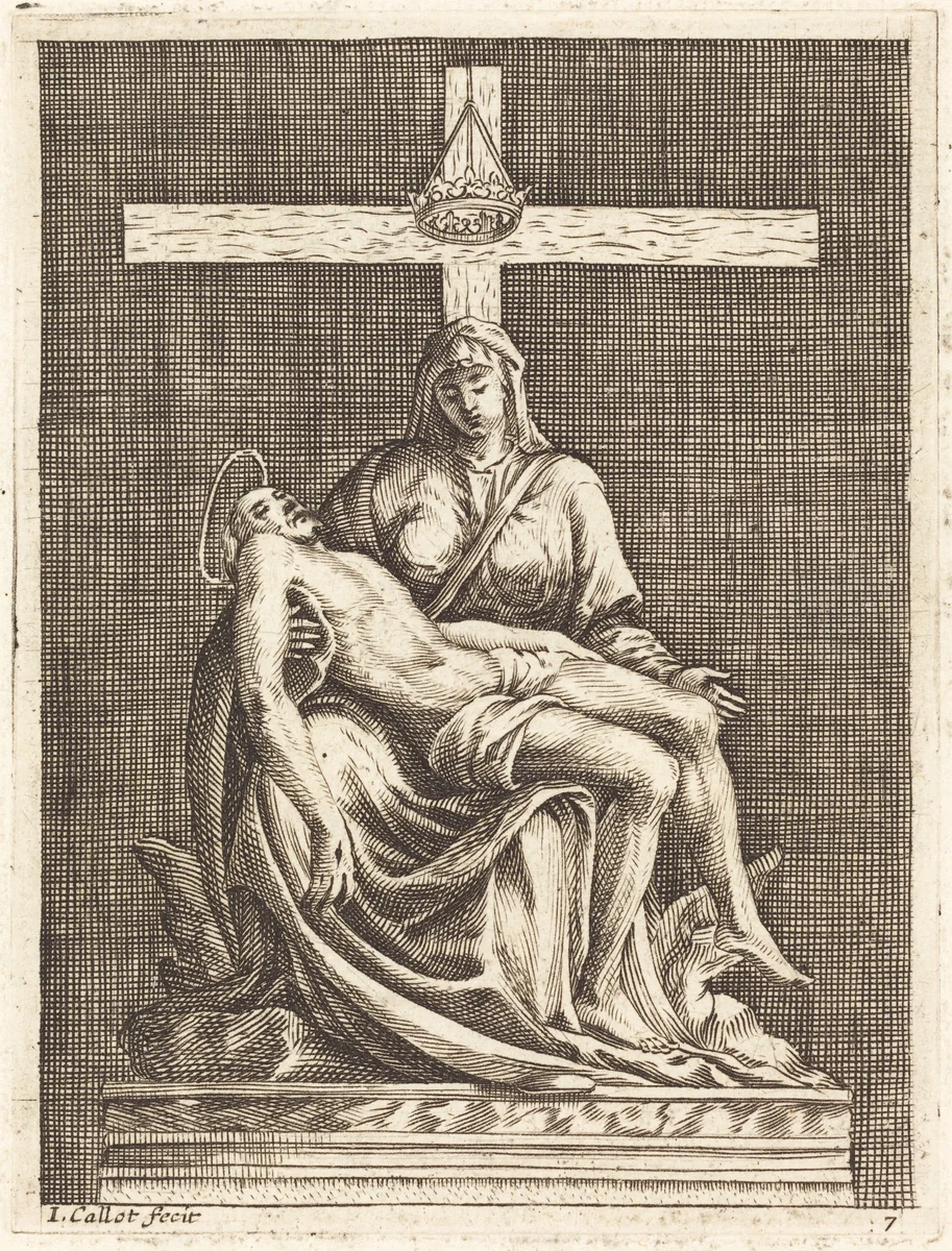 Pietà by Jacques Callot
Michelangelo, print, 1608-1611