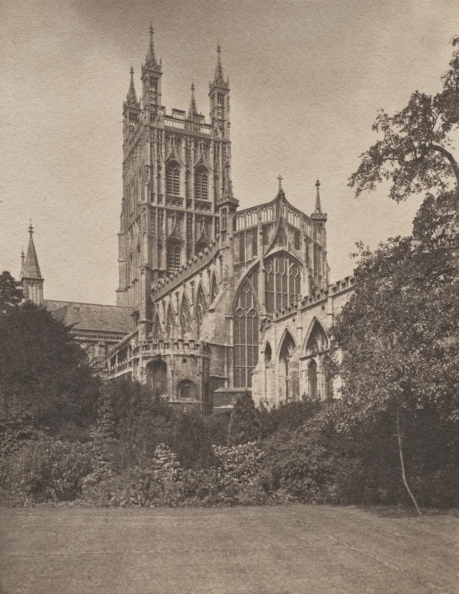 Gloucester Cathedral from the Southeast by Frederick H. Evans, photograph, 1880-1899