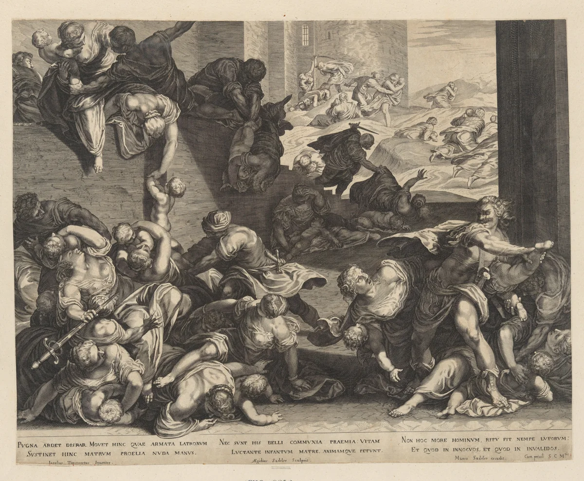 Massacre of the Innocents by Aegidius Sadeler II, print, 1570-1630