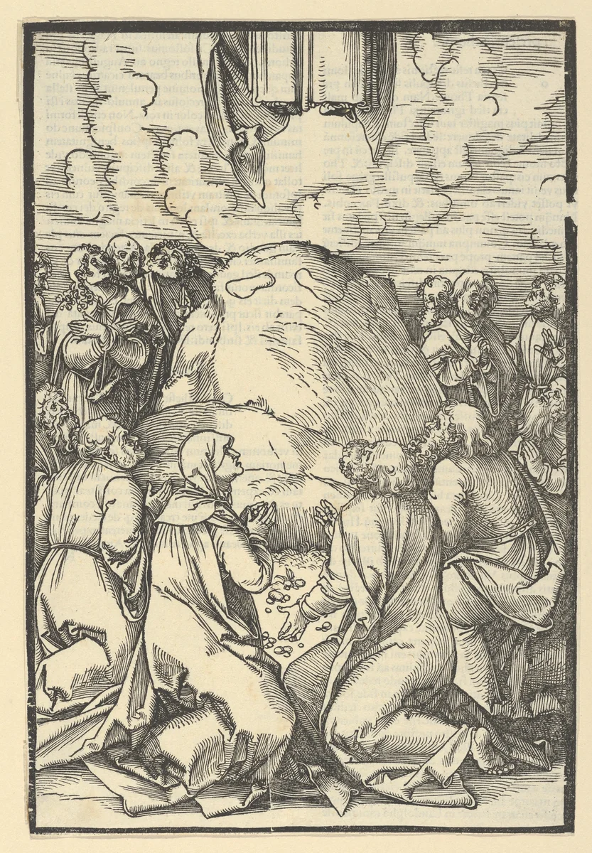 The Ascension of Christ, from Speculum passionis domini nostri Ihesu Christi by Hans Schäufelein, print, 1507