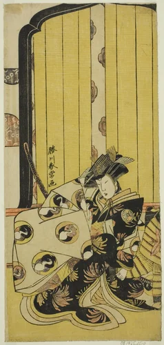 The Actor Segawa Kikunojo III as Lady Tomoe (Tomoe Gozen) in the Play Onna Musha Kiku no Sen'yoki, Performed at the Morita Theater in the Eleventh Month, 1786 by Katsukawa Shunjo, print, 1781-1791