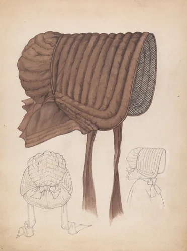 Quaker Bonnet by Rosalia Lane, index of american design, 1937