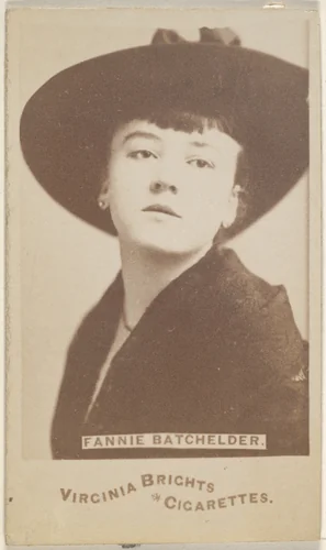 Fannie Batchelder, from the Actors and Actresses series (N45, Type 6) for Virginia Brights Cigarettes by Allen & Ginter, photograph, 1885-1891