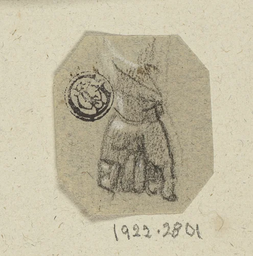 Clenched Left Hand by Unknown Artist, drawing, 1800-1899