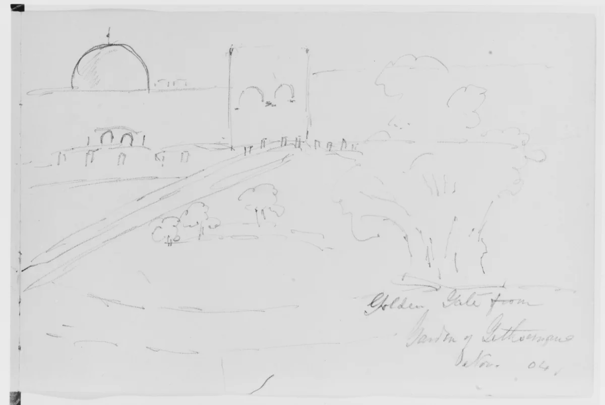 Golden Gate, 1904 (from Sketchbook) by Mary Newbold Sargent, artwork, 1904