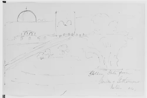 Golden Gate, 1904 (from Sketchbook) by Mary Newbold Sargent, artwork, 1904