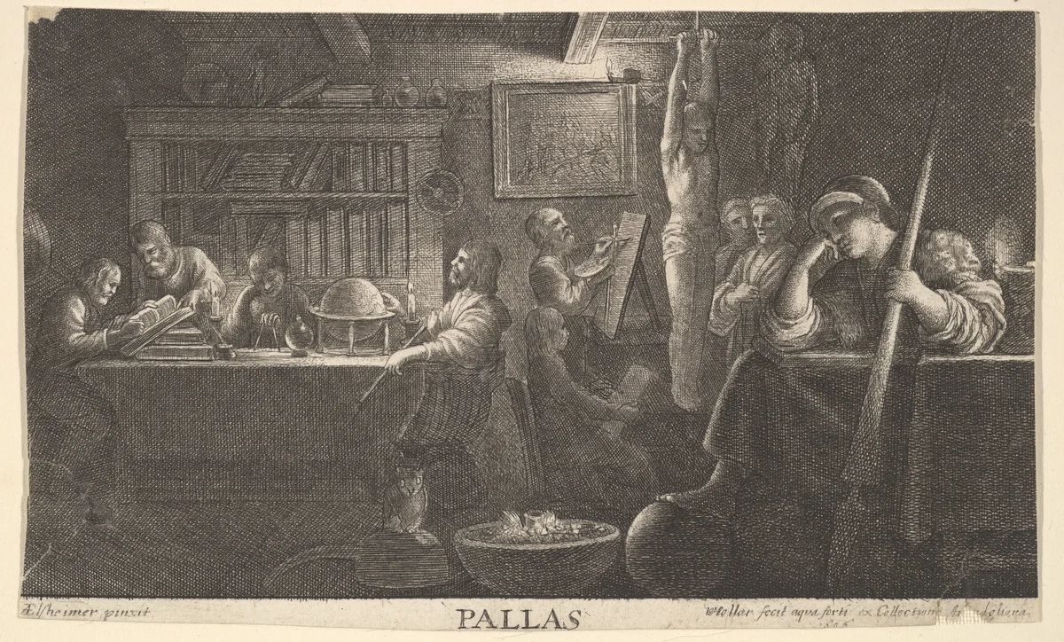 Realm of Pallas by Wenceslaus Hollar, print, 1646