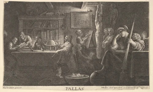 Realm of Pallas by Wenceslaus Hollar, print, 1646