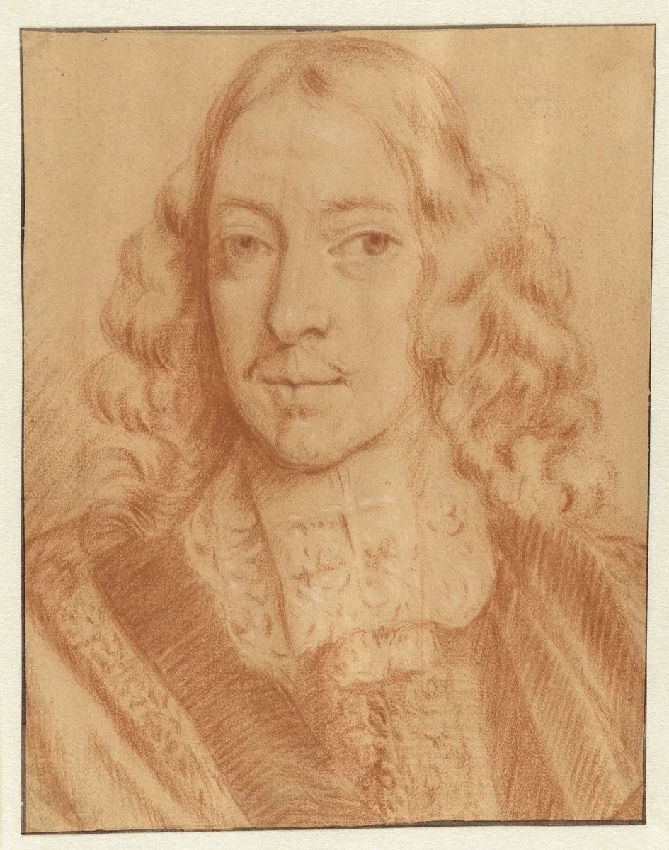 Portret van Cornelis de Witt by Jan de Baen, drawing, 1643-1702