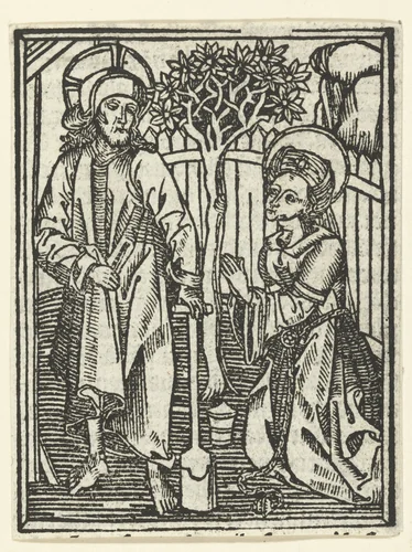 Noli me tangere by Unknown, print, 1480-1500