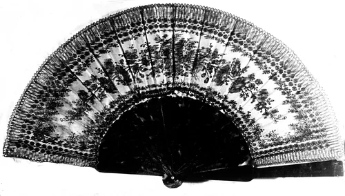 Fan by France, textile, 1860-1890