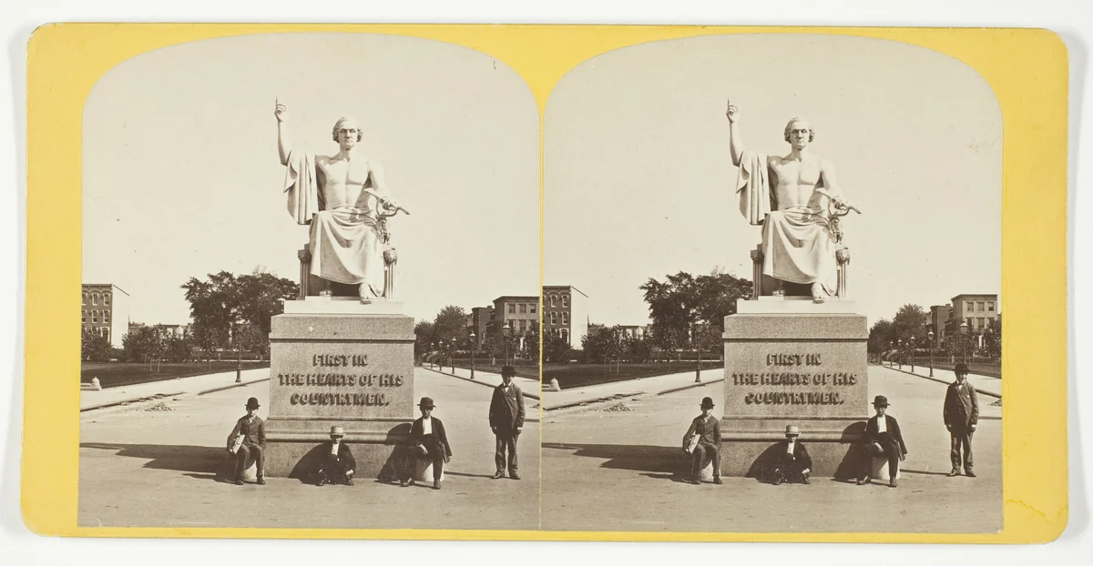 Statute of Gen. Washington by Artist Unknown, photograph, 1875-1899