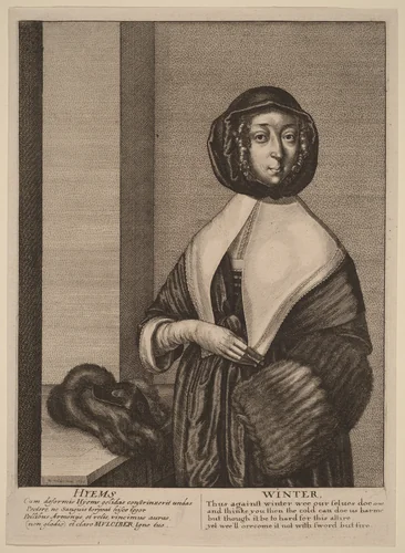 Winter by Wenceslaus Hollar, print, 1641