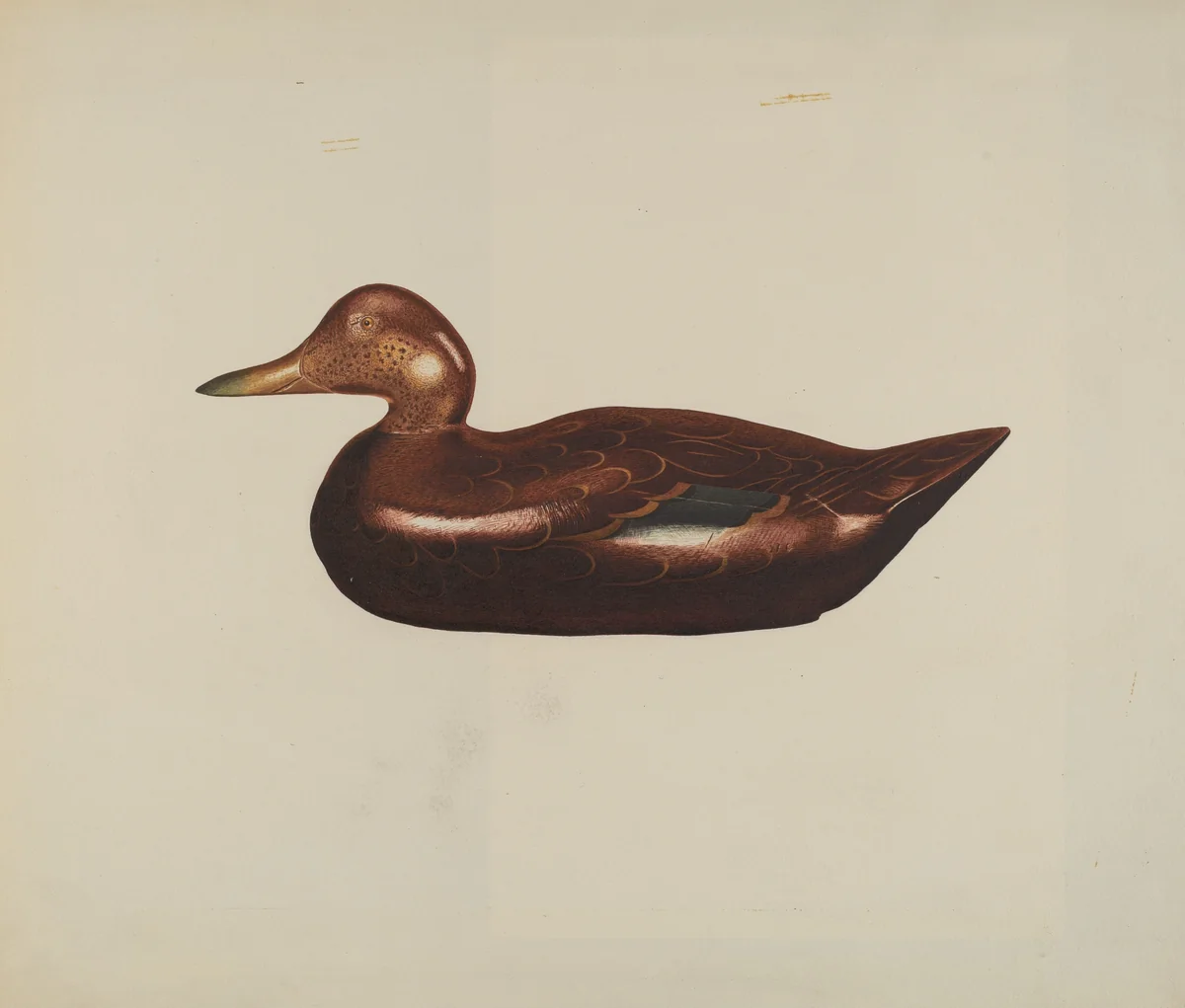 Wooden Duck by American 20th Century, index of american design, 1935-1942
