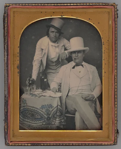 Untitled (Portrait of Two Men) by Jesse Harrison Whitehurst, other, 1855