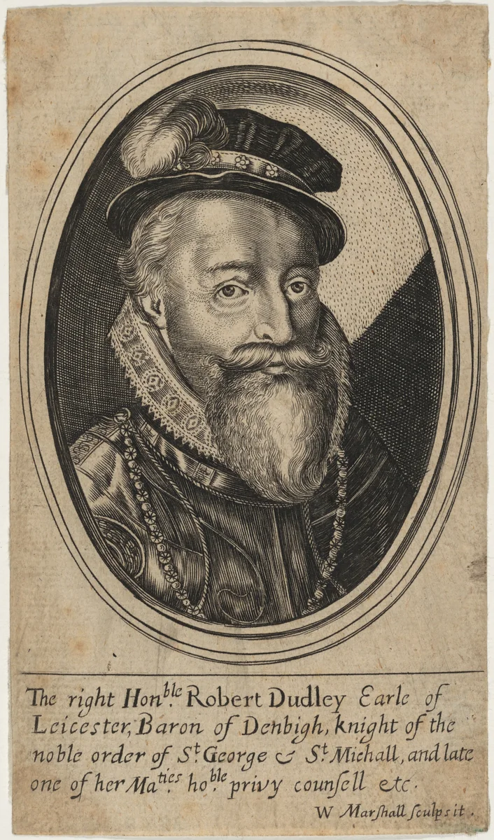 Robert Dudley, Earl of Leicester by William Marshall, print, 1569-1677