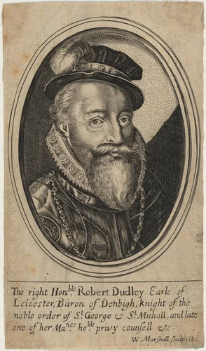 Robert Dudley, Earl of Leicester by William Marshall, print, 1569-1677