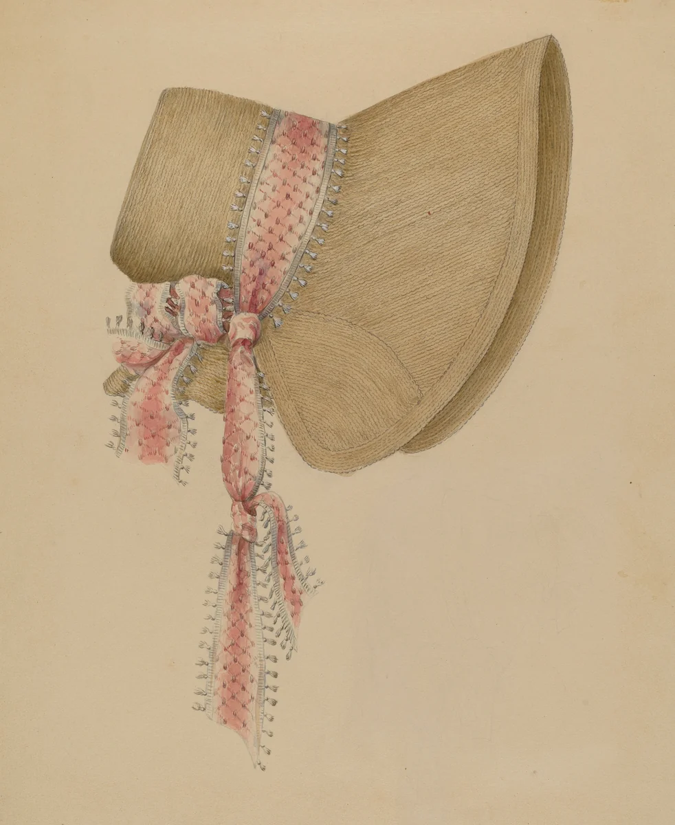 Bonnet by Jessie M Benge, index of american design, 1937