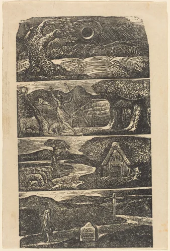 The Pastorals of Virgil by William Blake, print, 1821