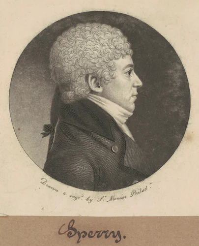 Jacob Sperry by Charles B. J. Févret de Saint-Mémin, print, 1800