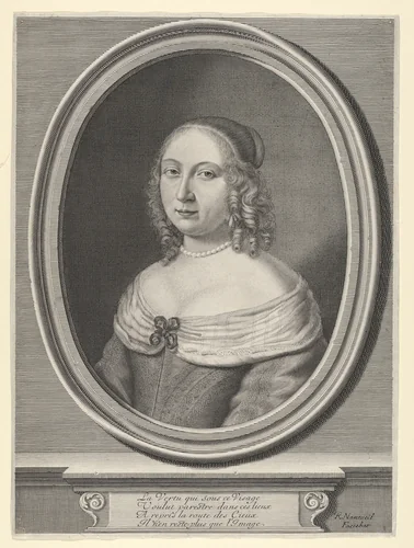 Madame de Gillier (Marie Jolly) by Robert Nanteuil, print, 1647-1657