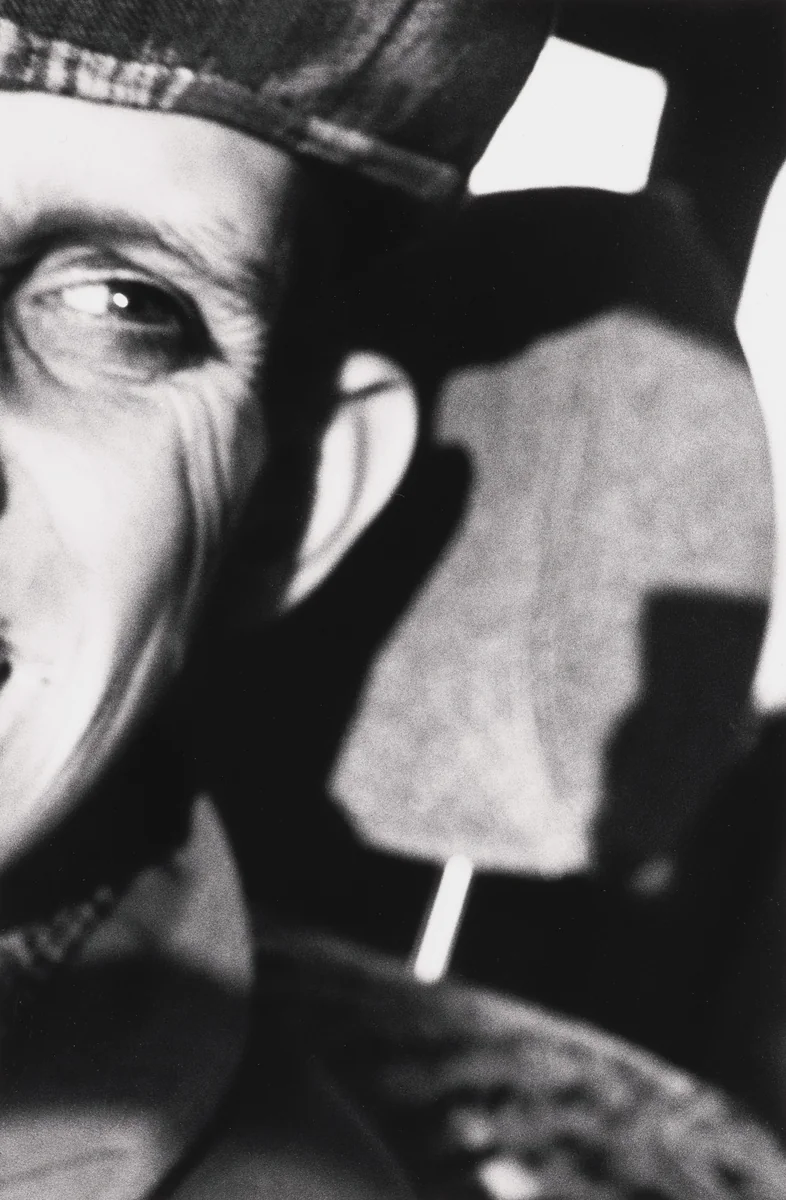 Dave In the Car, #2 by Jim Goldberg, photograph, 1991