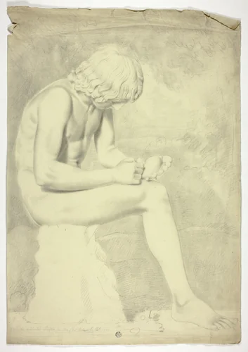 After the Spinario by John Downman, drawing, 1775