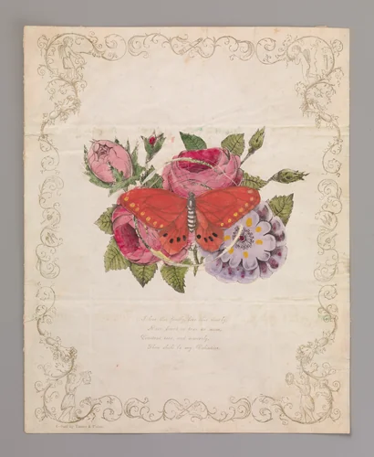 Valentine with Cobweb by anonymous, other, 1841