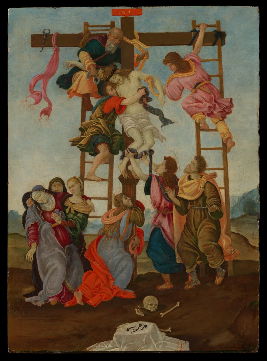The Descent from the Cross by Filippino Lippi, painting, 1477-1504