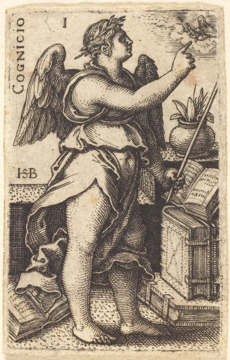 Cognicio (Cognition) by Sebald Beham, print, 1539