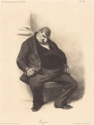 Gazan by Honoré Daumier, print, 1835
