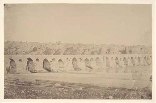 [The Bridge at Dizfoul] by Luigi Pesce, photograph, 1840-1869