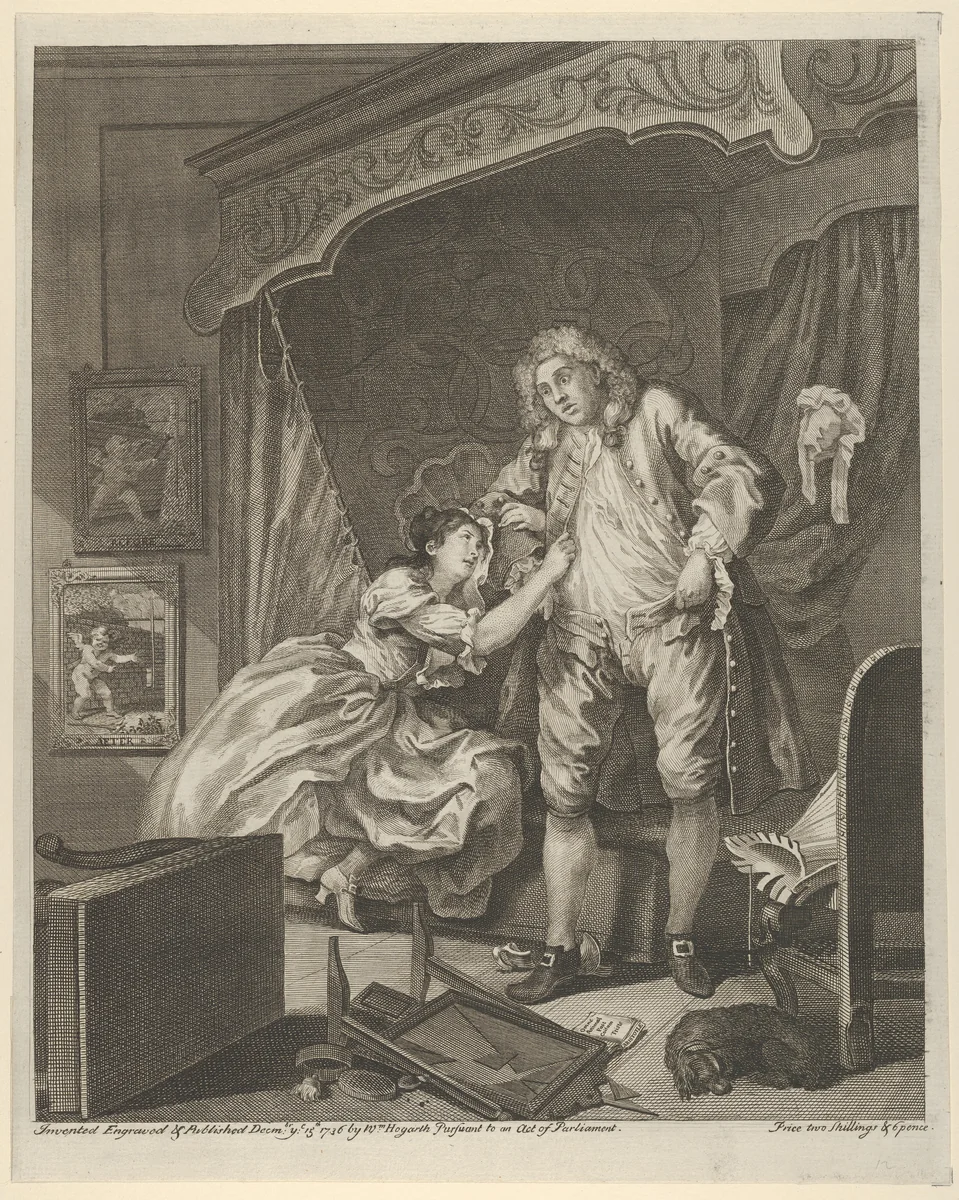 After by William Hogarth, print, 1736