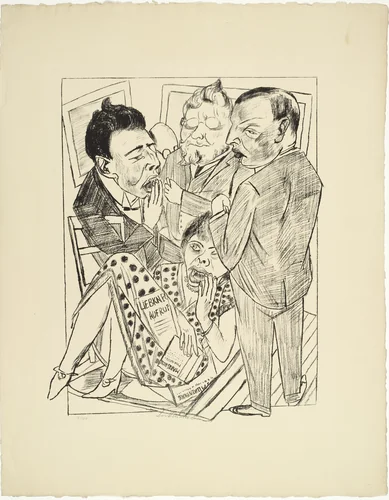 The Disillusioned II (Die Enttäuschten II) from Trip to Berlin 1922 (Berliner Reise 1922) by Max Beckmann, print, 1922