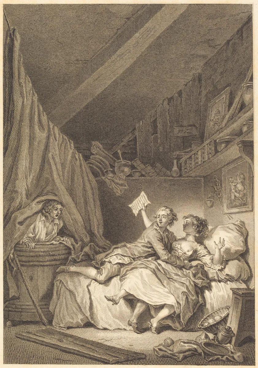 Le savetier by Jean Honoré Fragonard, print, 1741-1808