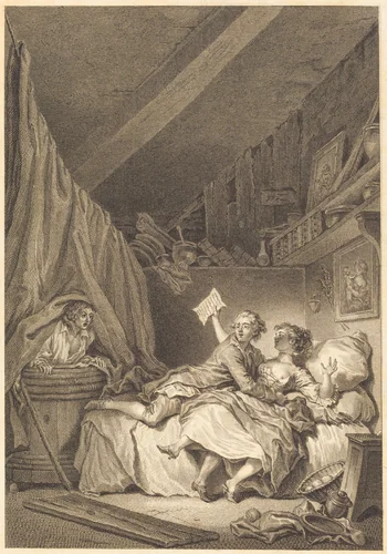 Le savetier by Jean Honoré Fragonard, print, 1741-1808