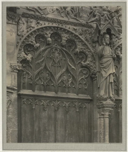 Bourges Cathedral: Crypt Under Nave by Frederick H. Evans, photograph, 1895-1905