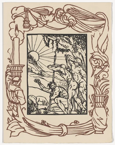 Plate (page 345) from Les Petites Fleurs de St. François (The Little Flowers of St. Francis) by Émile Bernard, illustrated book, 1928