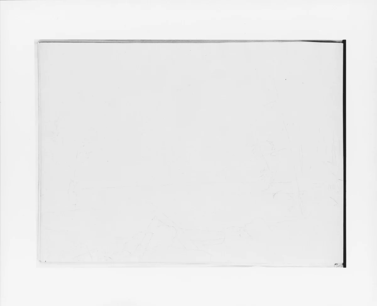 Sketch of a River or Lake Shore (from Sketchbook) by Thomas Hewes Hinckley, artwork, 1857-1867