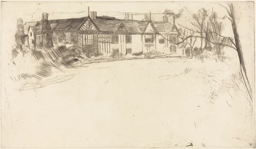 Speke Hall, No.2 by James McNeill Whistler, print, 1875