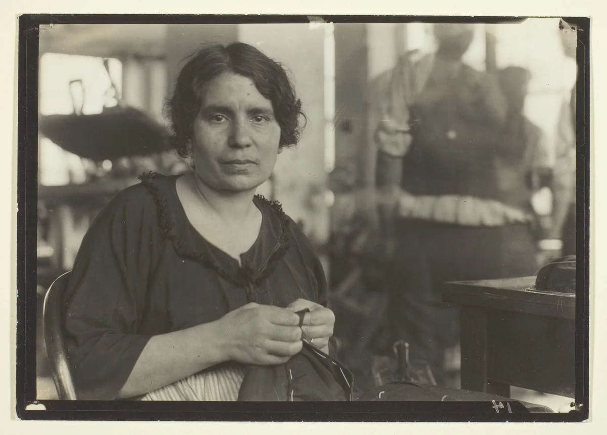 Woman Garment Worker by Lewis Wickes Hine, photograph, 1910-1920
