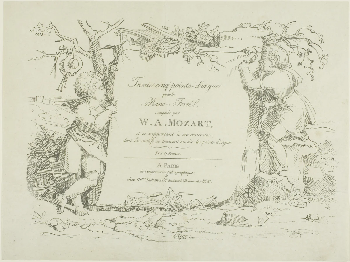 Sheet Music by Pierre Nolasque Bergeret, print, 1804