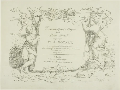 Sheet Music by Pierre Nolasque Bergeret, print, 1804