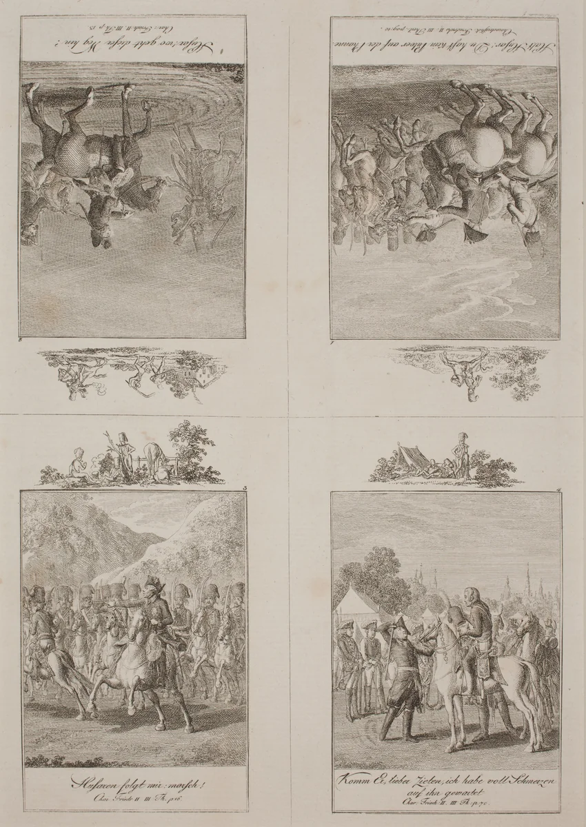 Charakteristik Friedrichs II (Part III) by Daniel Nikolaus Chodowiecki, print, 1800