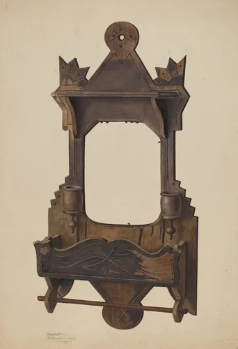 Comb Wall Case by Alexander Anderson, index of american design, 1938