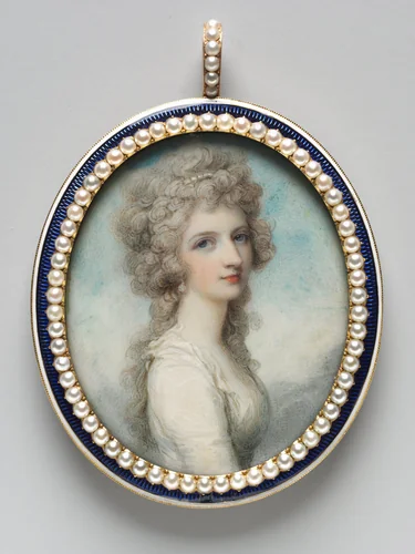 Portrait of Mary Frances (Fanny) Swinburne by Richard Cosway, painting, 1786-1787