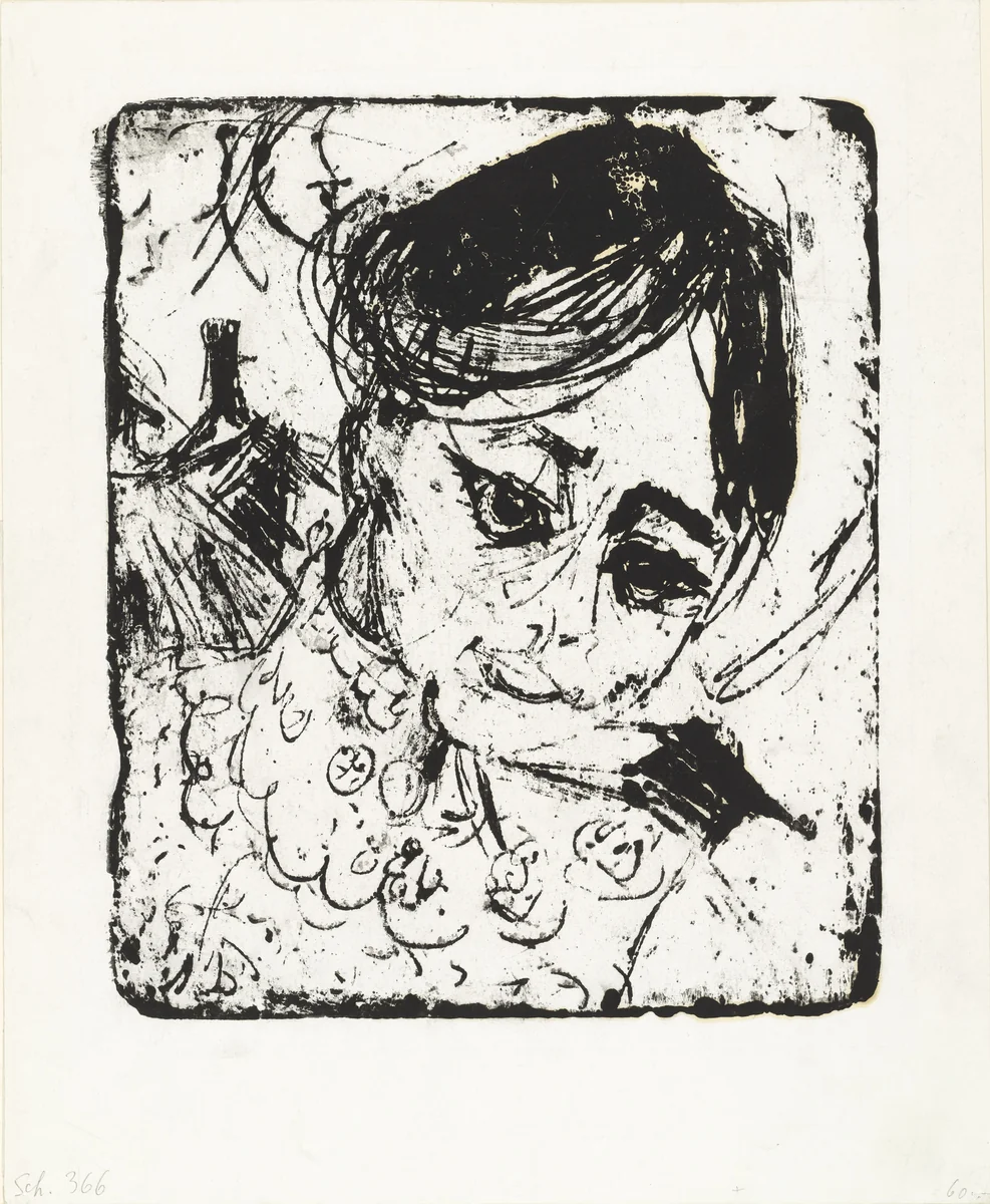 Peasant's Daughter (Bauerntochter) by Ernst Ludwig Kirchner, print, 1919