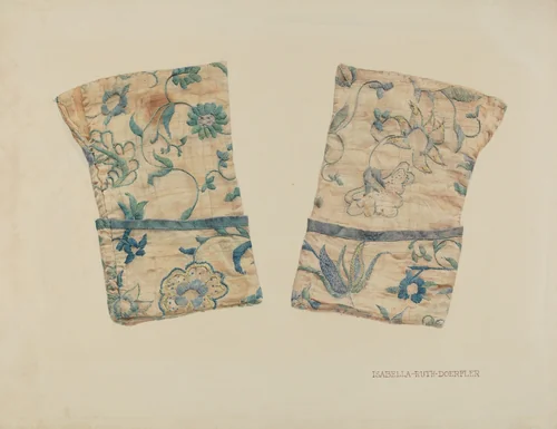Linen Cuffs by Isabella Ruth Doerfler, index of american design, 1935-1942