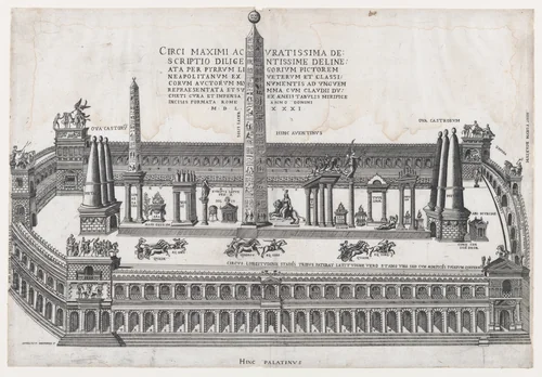 Circus Maximus, from "Speculum Romanae Magnificentiae" by Giovanni Ambrogio Brambilla, print, 1581